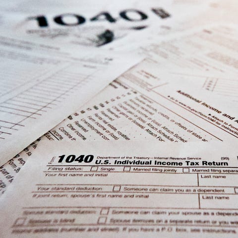 Forms from the IRS used for federal tax returns, o