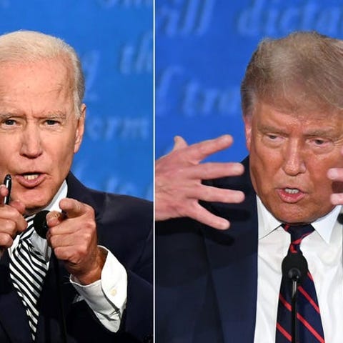 Former Vice President Joe Biden debates President 