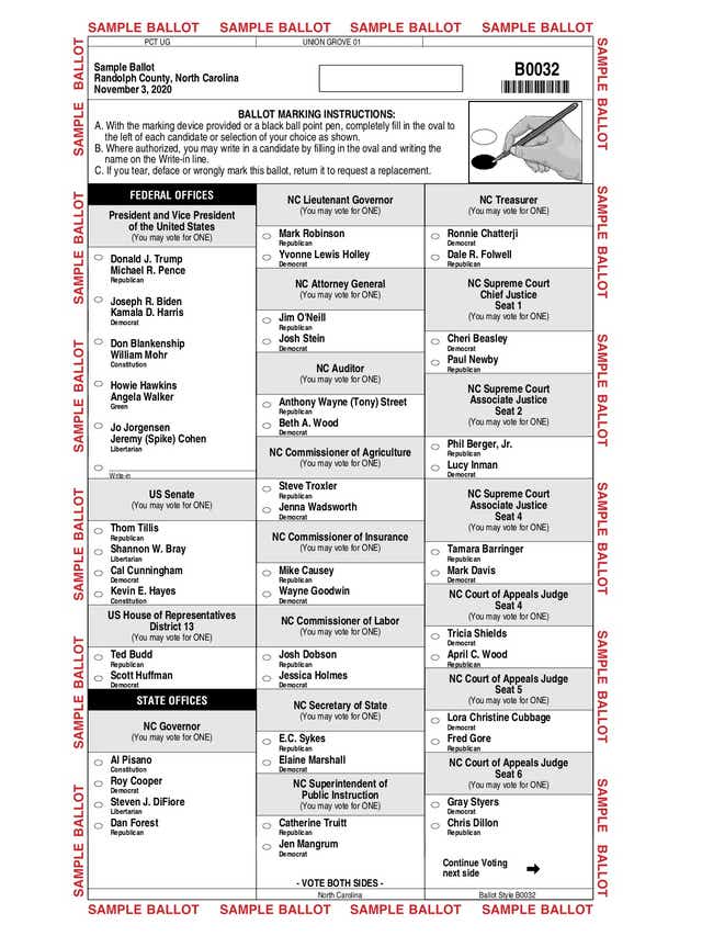 Poll Observers Precinct Dos And Don Ts Sample Ballots Here S A Randolph Primer
