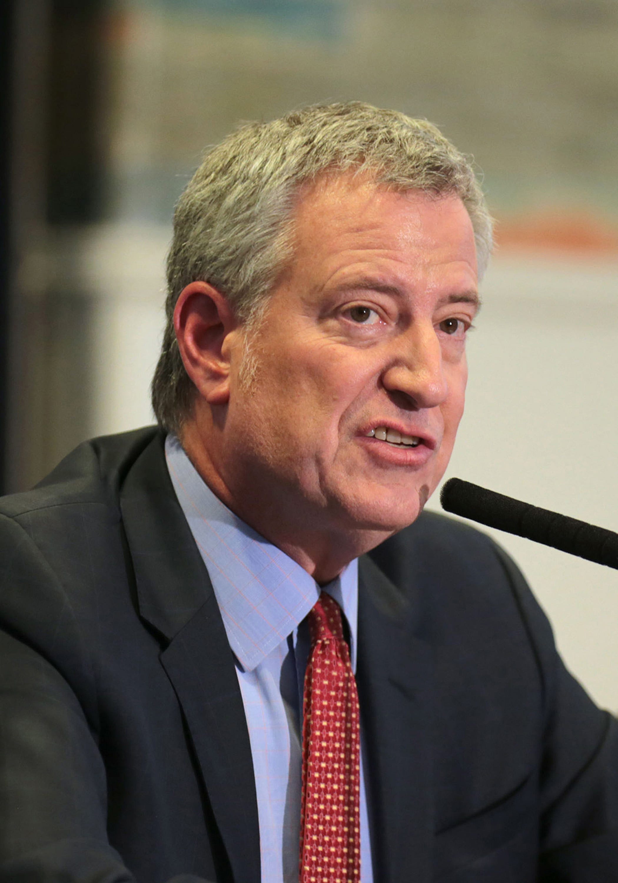 New York Mayor Bill de Blasio.