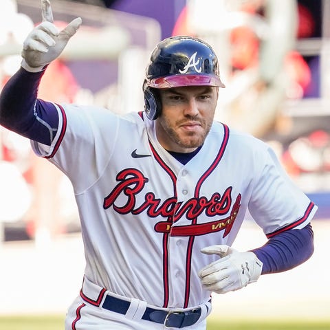 Braves first baseman Freddie Freeman hit .341 with