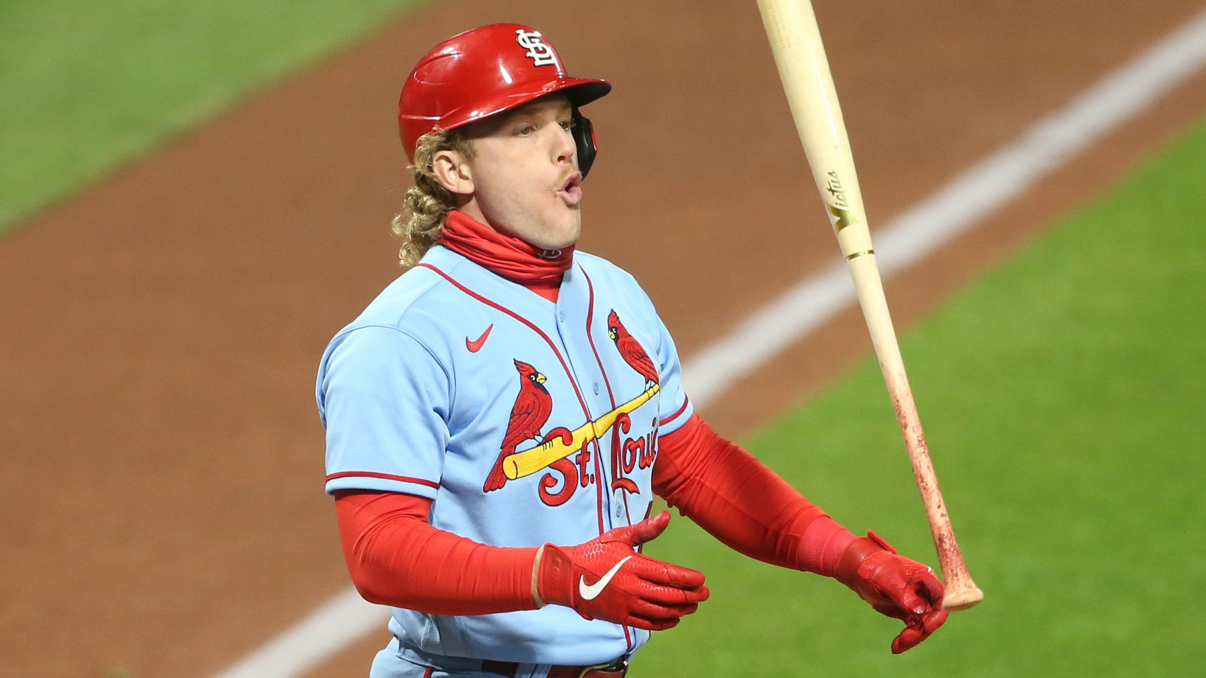 Cardinals&#39; Harrison Bader ties MLB playoffs record with five strikeouts