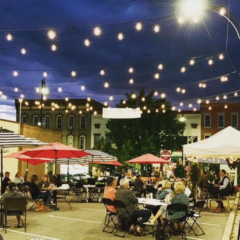 The Central on Main outdoor dining concept in Cana