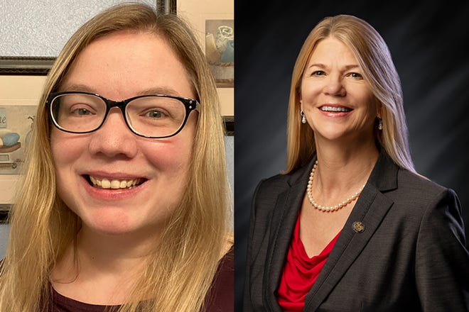 State Rep. Sharon Negele, right, an Attica Republican, is being challenged by Lafayette Democrat Loretta Barnes in Indiana House District 13.