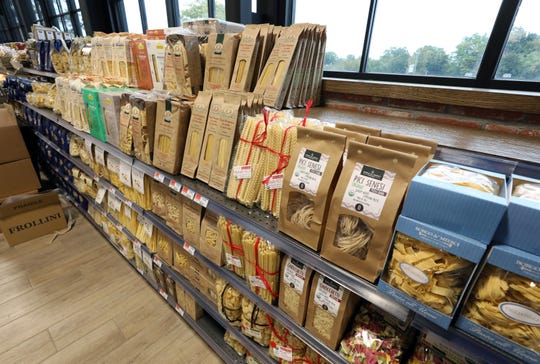 Some of the Italian goods at the new DeCicco & Sons at 777 White Plains Road in Eastchester, Oct. 2, 2020.