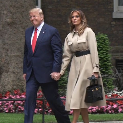 President Donald Trump and first lady Melania Trum