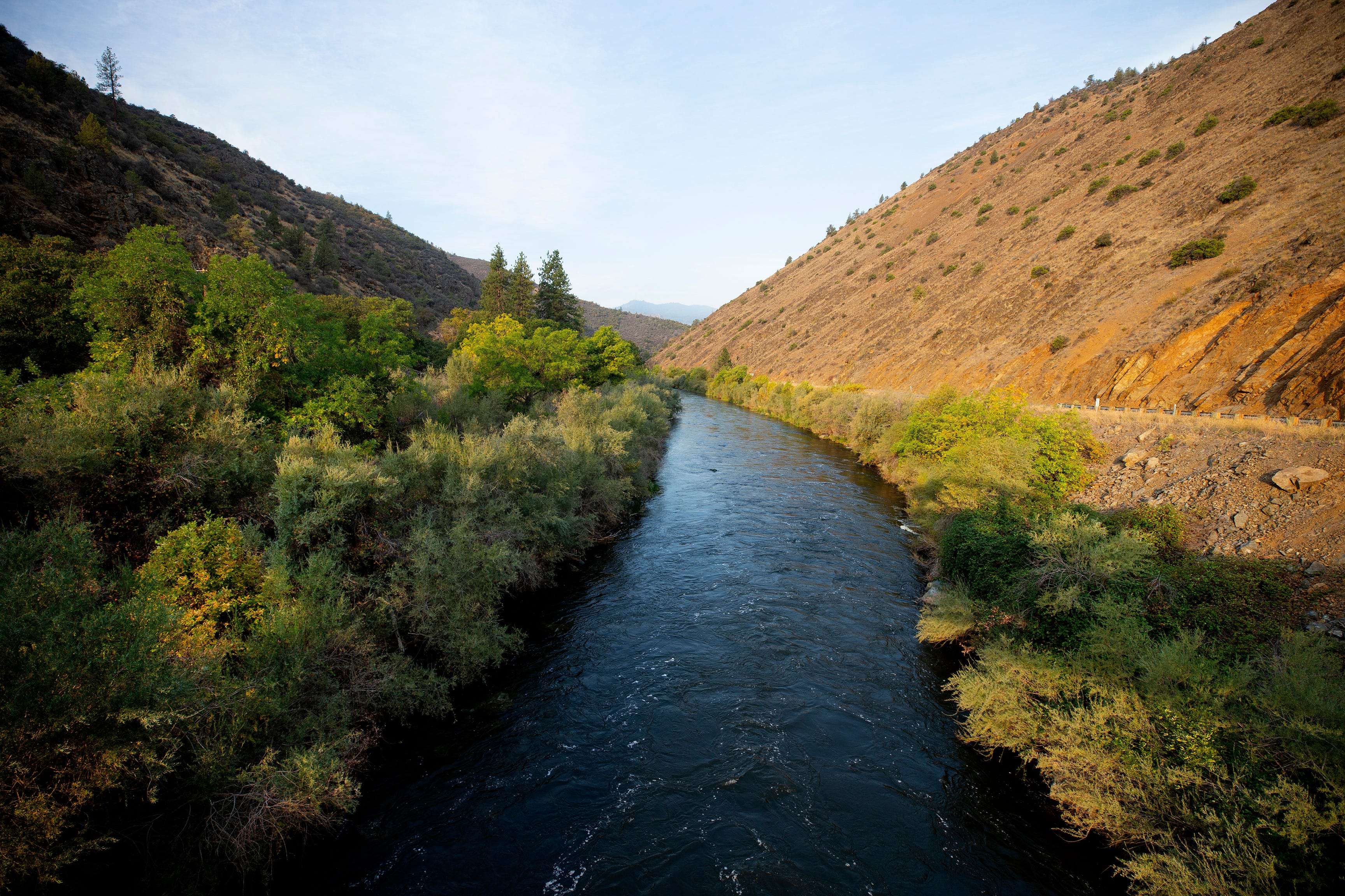 The Klamath River runs through Oregon and California. Many Indigenous people depend on salmon as a food source. The aftermath of fires and rains creates sediment in the rivers. It is this sediment that prevents the salmon eggs from getting the oxygen they need, affecting the salmon run in years to come.