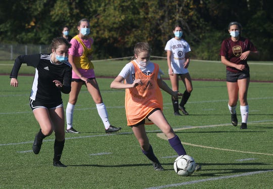 Arlington girls soccer practice at Arlington High School in Lagrangeville Oct. 3, 2020.