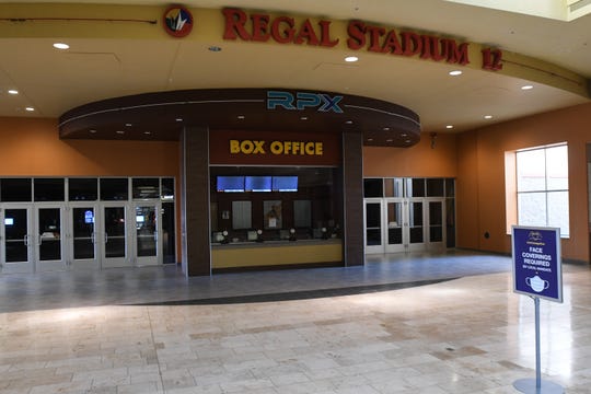 Regal Cinemas in the Lansing Mall on Oct. 5, 2020.