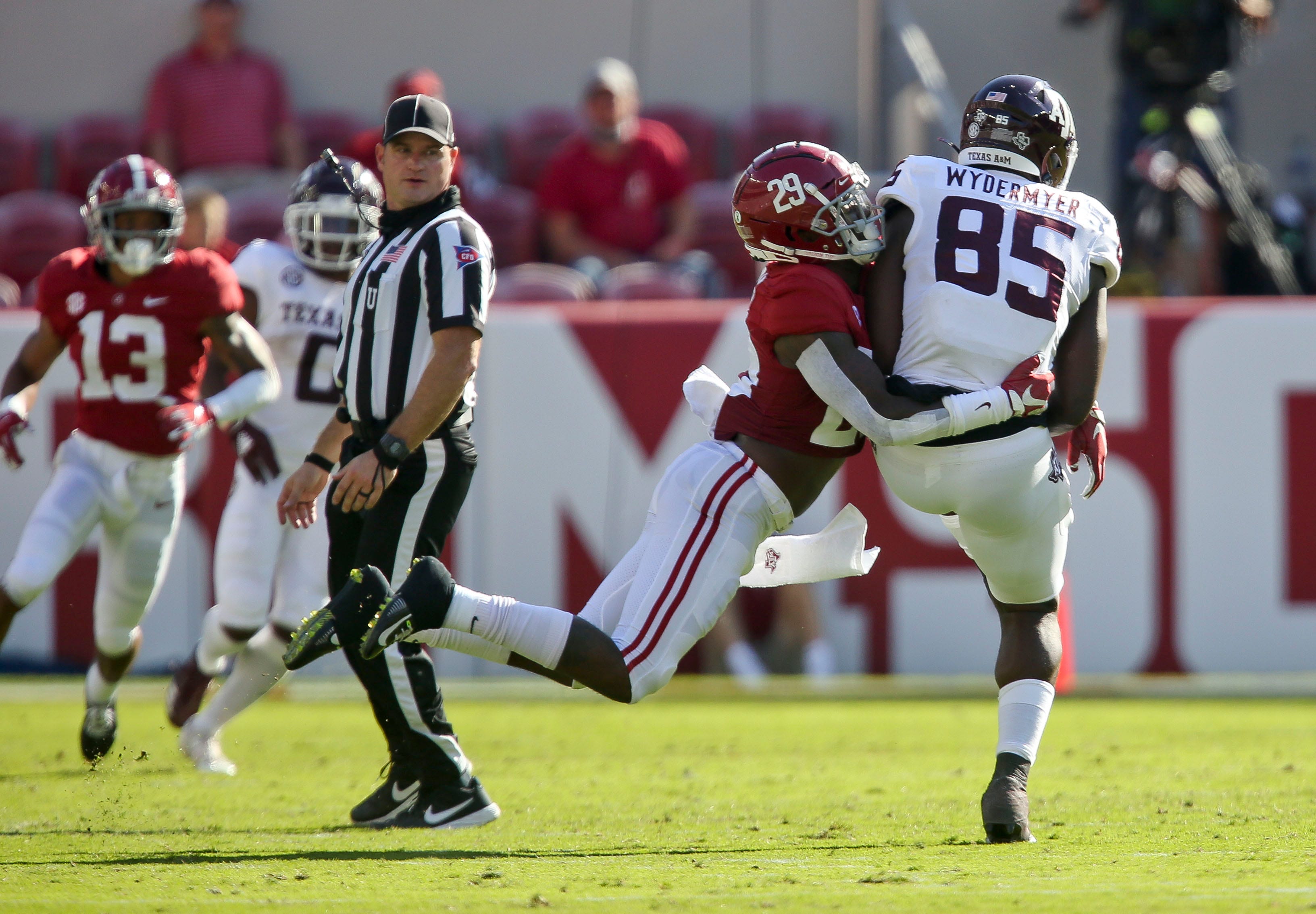 No. 2 Alabama vs. Ole Miss football Who are the officials, referee?