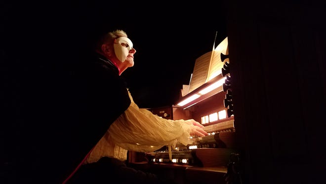 Tom Taylor will provide organ music during a screening of the 1925 silent film classic, "Phantom of the Opera," at Suntree United Methodist Church on Oct. 17.