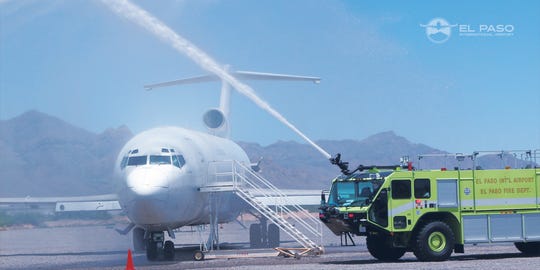 El Paso firefighters train at El Paso International Airport in this file photo.