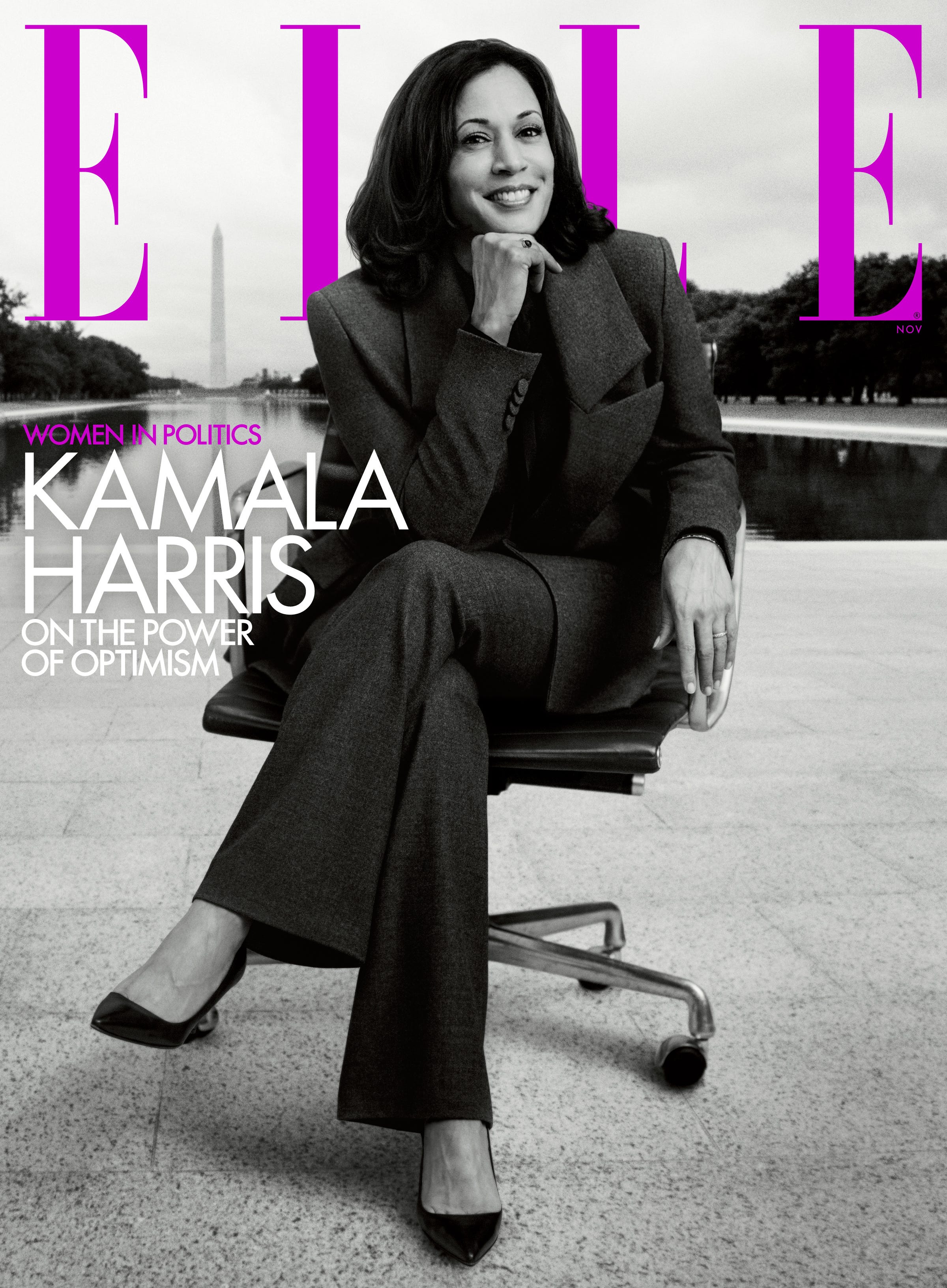 Kamala Harris Covers Elle Magazine Talks Fight For Justice Optimism