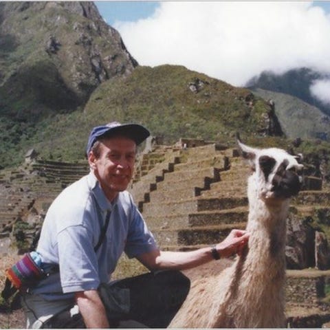 Dennis Jett at Machu Pichu, in Peru. in the 1990s.