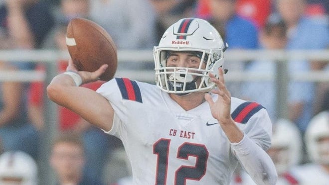 Central Bucks East senior quarterback Anthony Giordano helped lead the Patriots past Pennsbury in the season opener for both teams last week.
