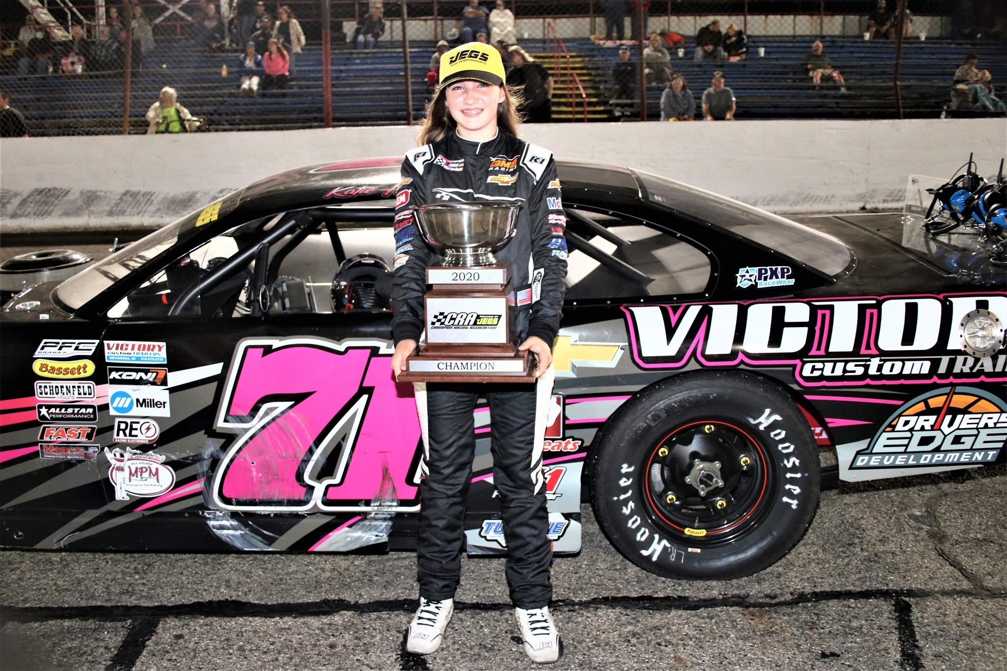 Katie Hettinger breaks as first female CRA series champion