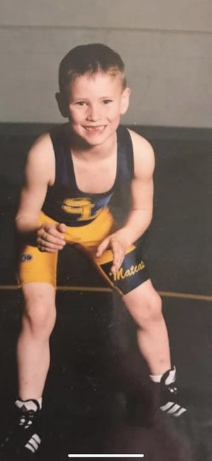 Collin Anglin was in wrestling shoes soon after he was born.