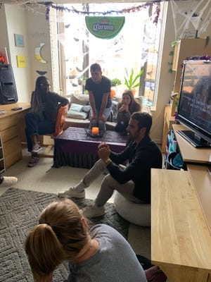 Nyle DiMarco on set of "Deaf U."
