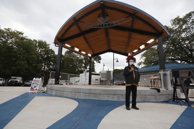 G. Peter Jemison, historic site manager of the Ganondagan State Historic Site and a member of the Heron clan of the Seneca Nation.