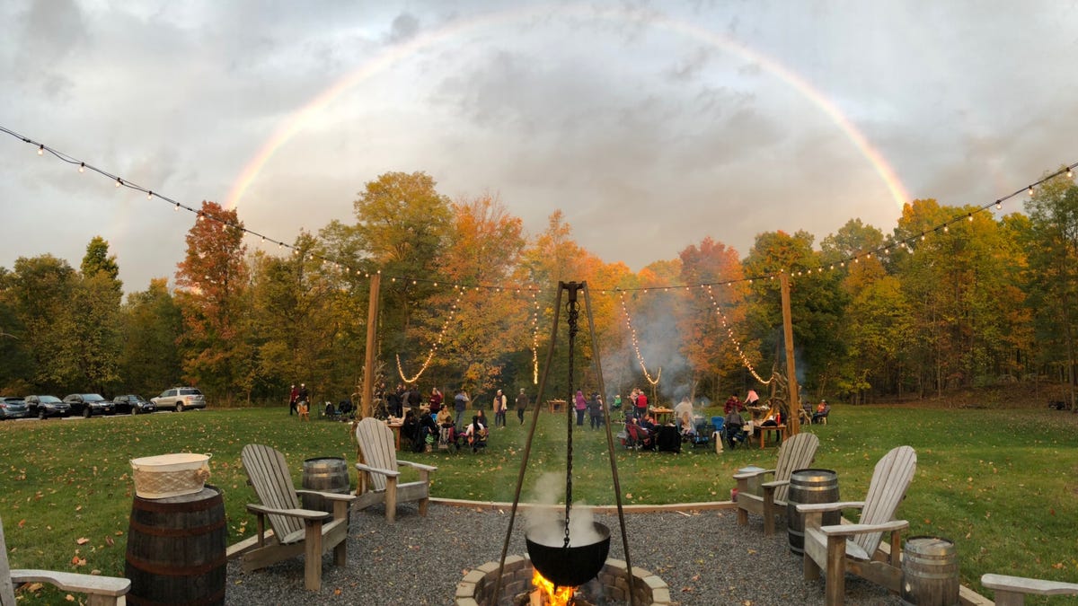 The folks at Kettle Ridge Farm cannot promise a rainbow for upcoming Maple Weekend events, but the maple producer can promise locally made maple syrup and other maple products.