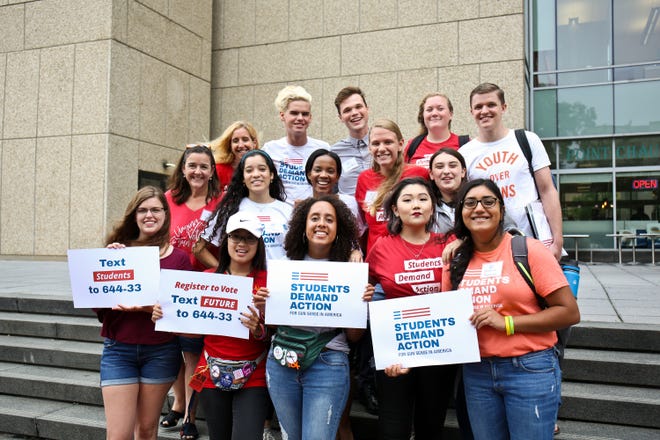 WASHINGTON, DC - a photo of a group of students with Students Demand Action.