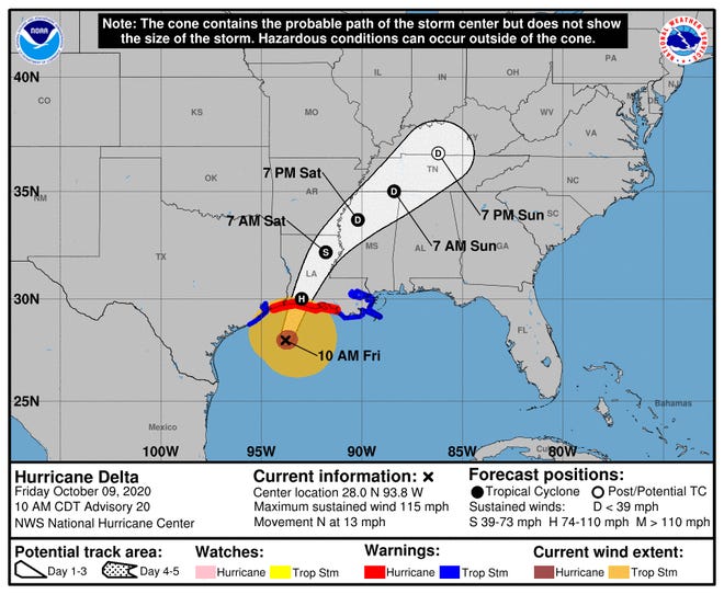 Delta Poses Threat Across Southwestern Louisiana Amid