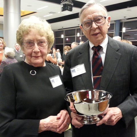 Caroline and Byron Delavan, shortly after he recei
