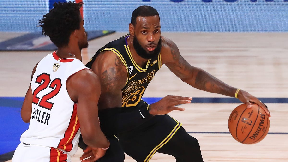 LeBron James scored 40 points for the Lakers, but it wasn't enough to close out Jimmy Butler and the Heat.