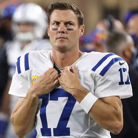 Philip Rivers threw two interceptions -- including