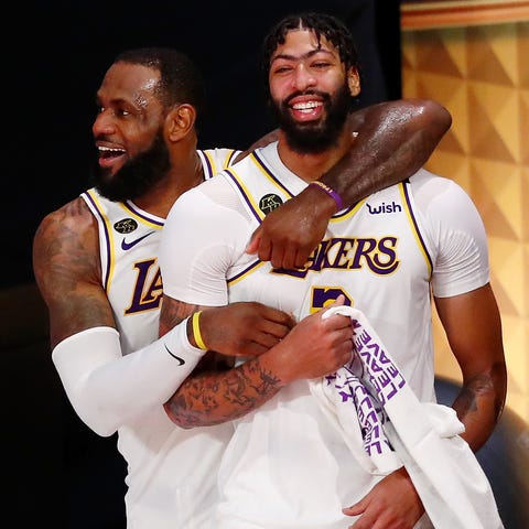 LeBron James and Anthony Davis are champions in th