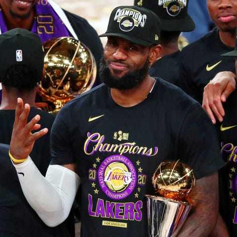 Make it four NBA titles and four Finals MVPs for L