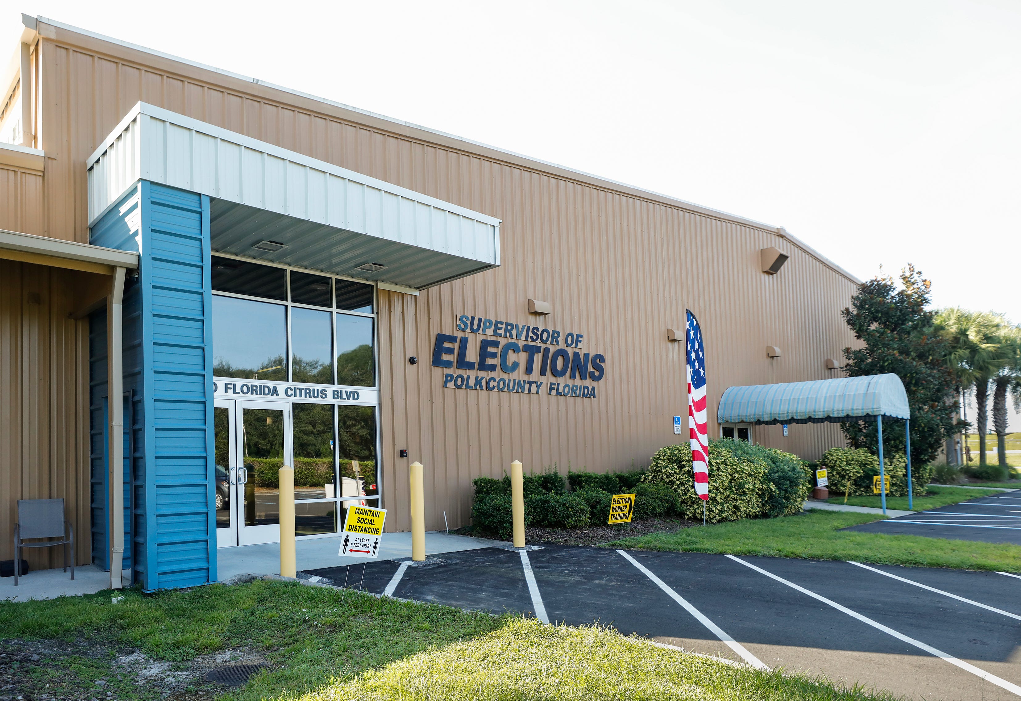 The Polk County Supervisor of Elections Operations Center in Winter Haven.