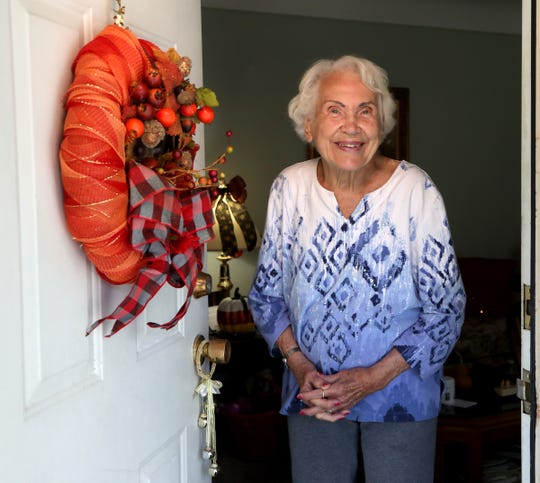 Alice Lawson, 97, in her Lincoln Park, Michigan home on Oct. 13, 2020.
Lawson, originally from Belgium, met her husband John E. Lawson during World War II in Belgium where both were in the medical field.
During the war, Lawson and her family helped hide Jewish people from the Nazi's saving dozens from going to concentration camps.
She married her husband a few days after VE Day in May of 1945.