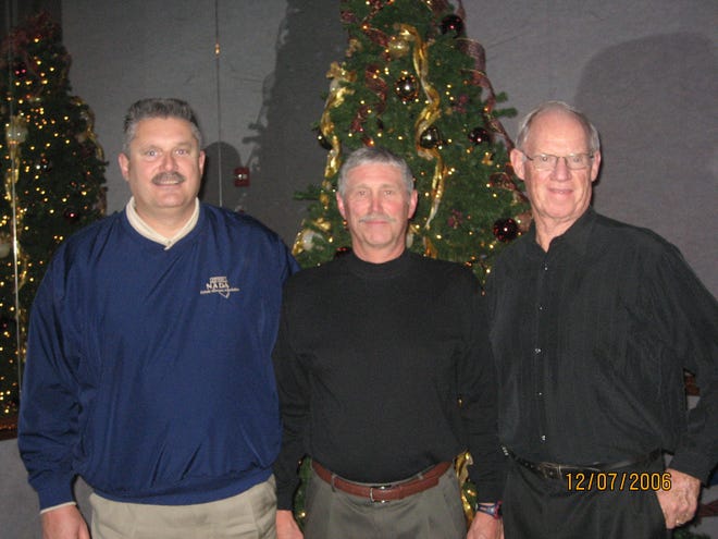 The first three directors of the NIAA, left to right, Eddie Bonine, Jerry Hughes and Bert Cooper