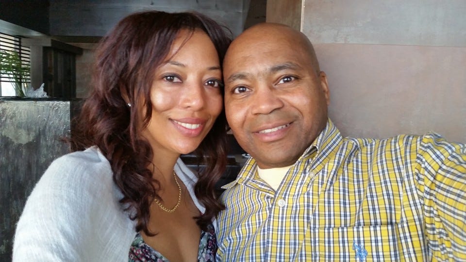 Anthony Ruff, right, with his wife Arlena Gilmore.