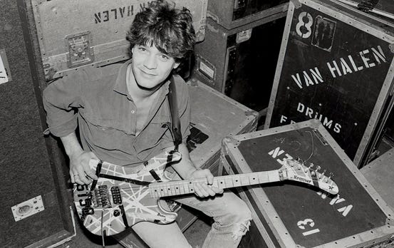 REPRINT EDDIE VAN HALEN 2 autographed signed photo copy reprint 