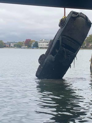 On Monday afternoon, a local fisherman using sonar found a 1987 Chevrolet Camaro reported stolen in the summer of 1988.