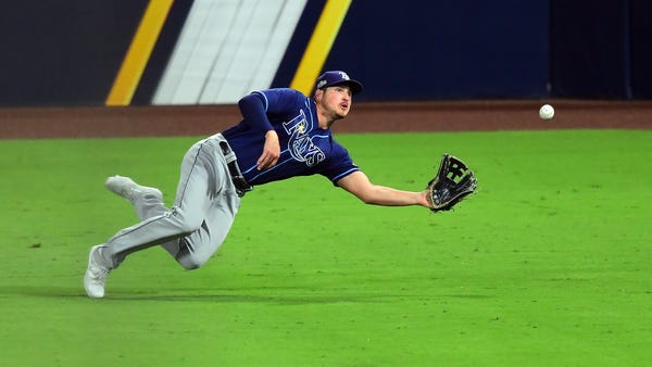 ALCS Game 3: Tampa Bay Rays right fielder Hunter R