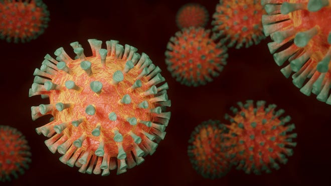 Artist image of coronavirus.