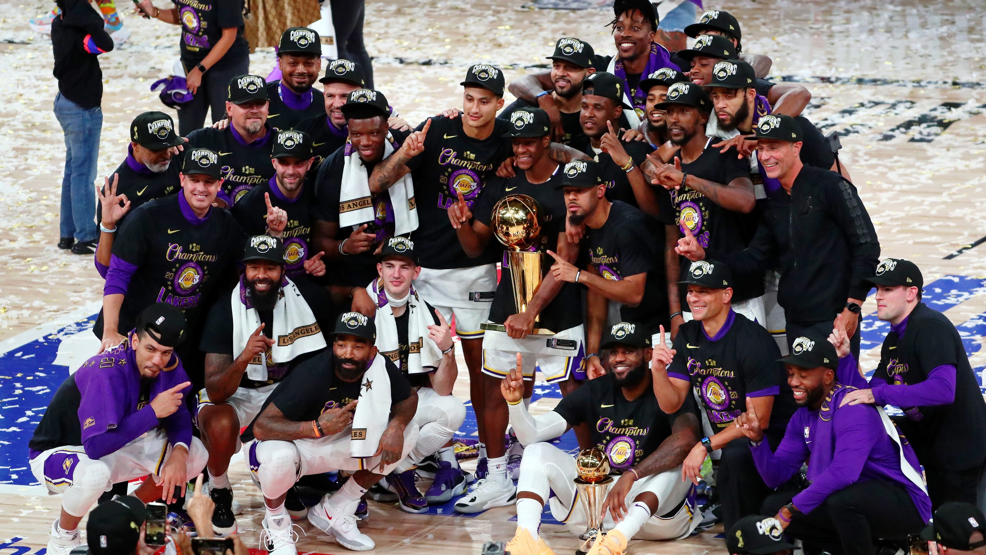 How former Lakers celebrated the 2020 NBA championship