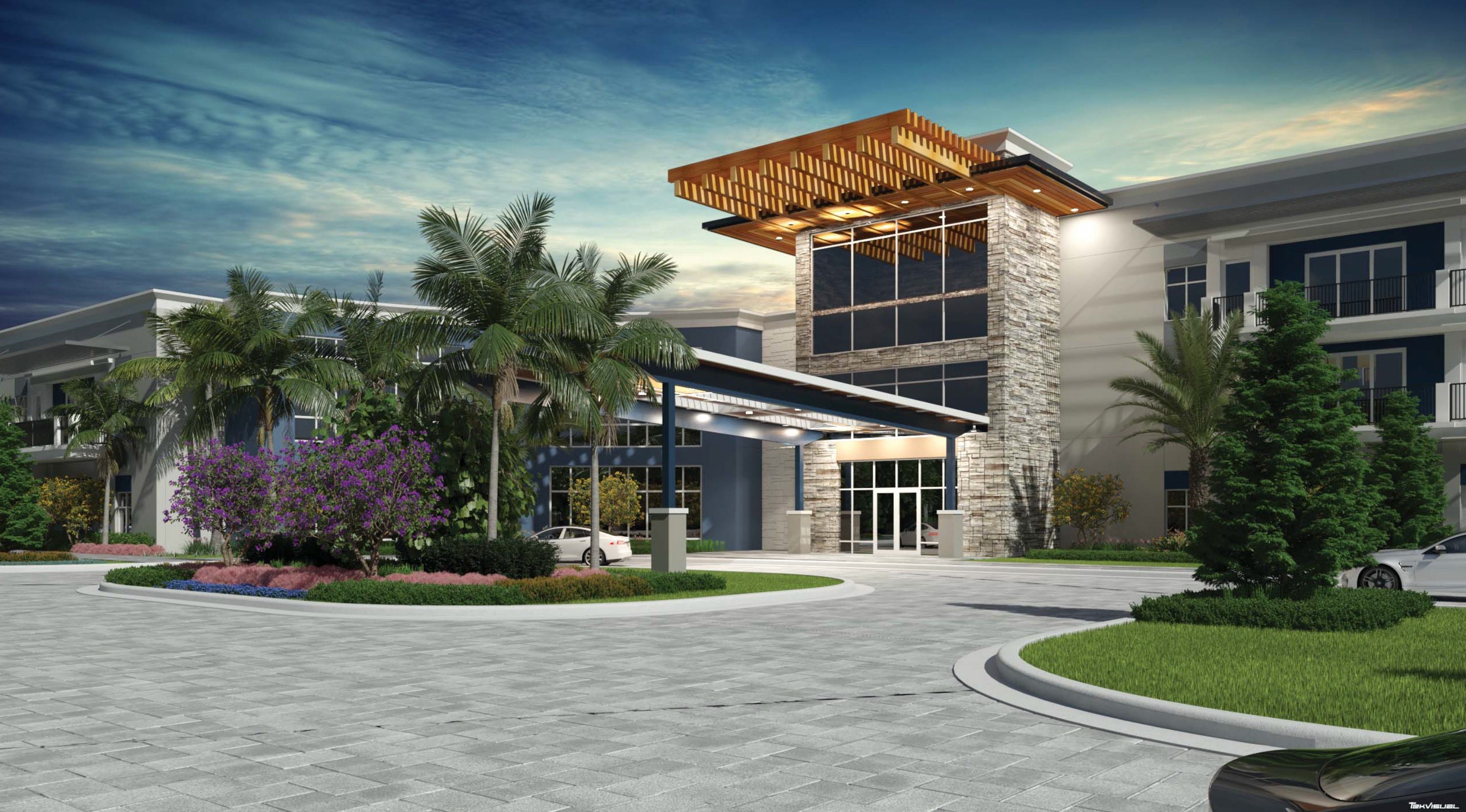 This rendering shows the proposed Lotis development in Wellington.