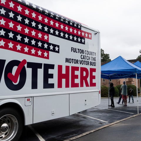 One of Fulton County's two mobile voting stations 