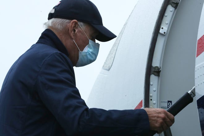 Joe Biden Guarding Against Covid 19 Is Wearing Two Face Masks