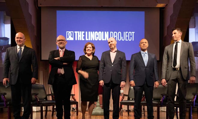 The Lincoln Project began in late 2019 with eight co-founders. By late February 2020, six remained with the group: Steve Schmidt, Rick Wilson, Jennifer Horn, Reed Galen, Mike Madrid and Ron Steslow. As of last week, there were three.