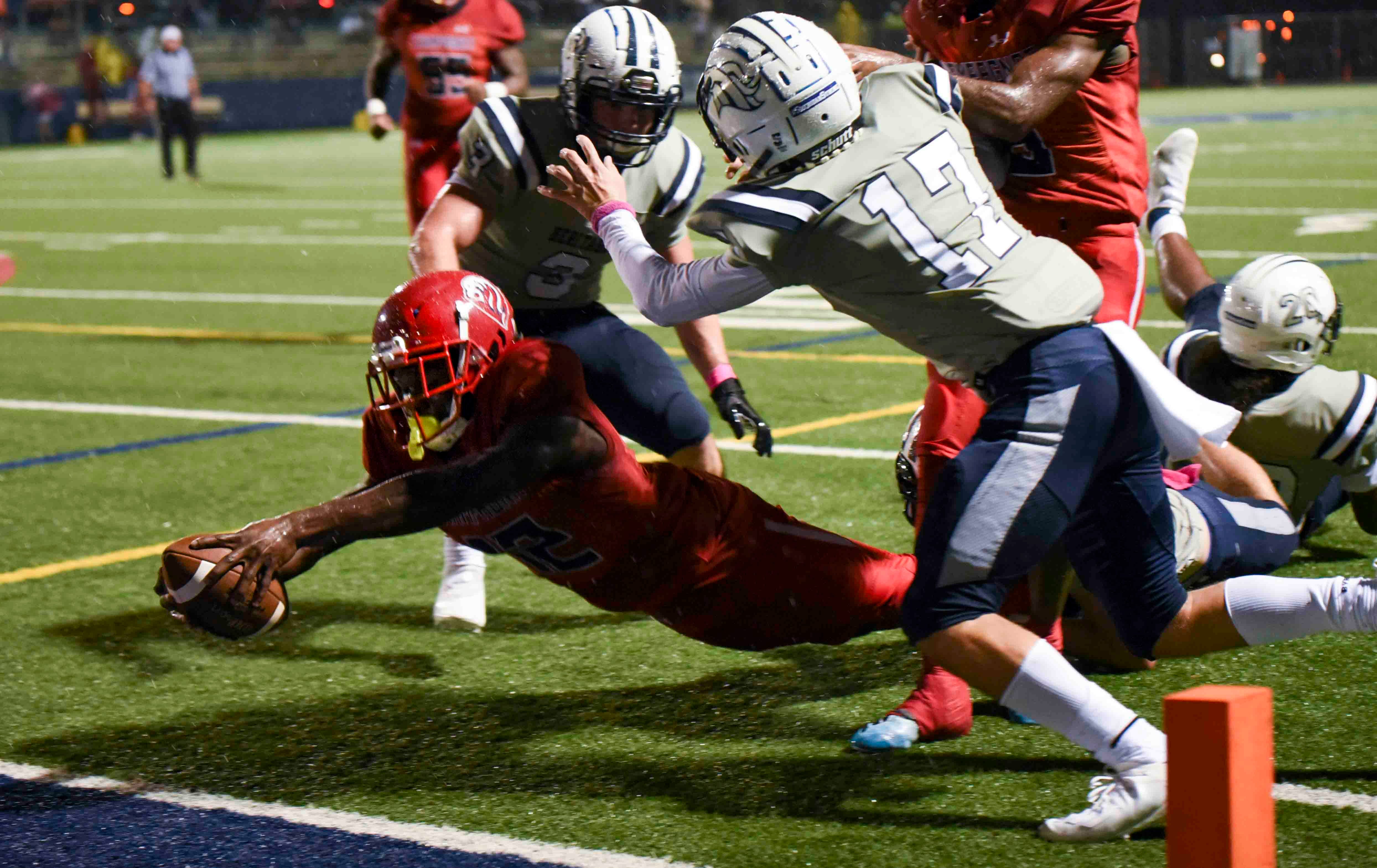 Champagnat Catholic football hangs on to beat American Heritage