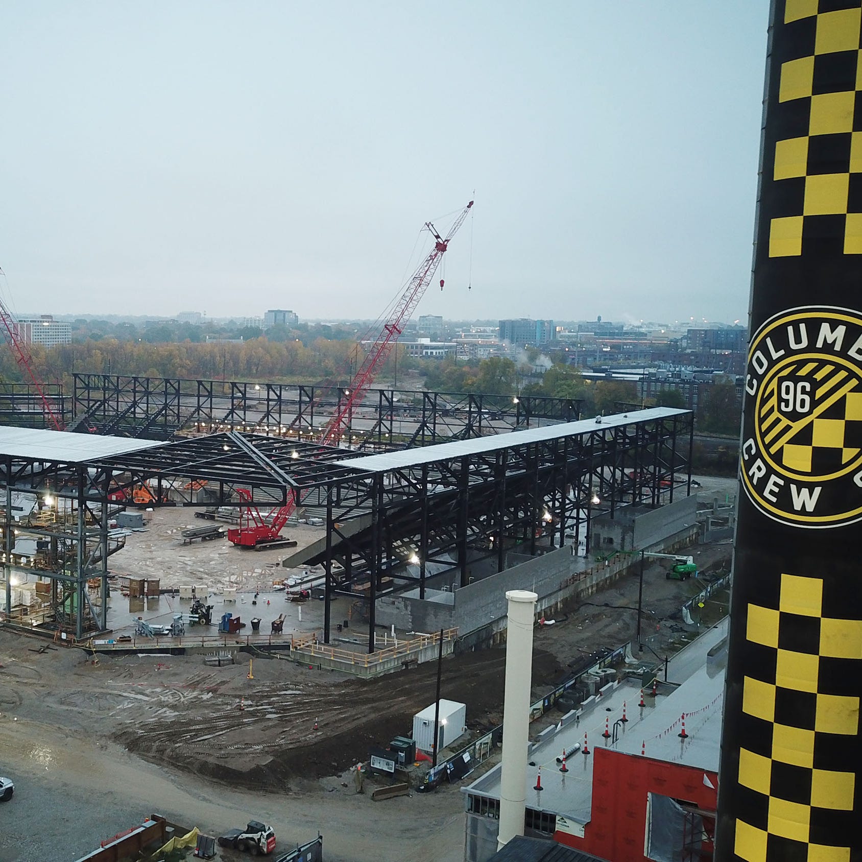 Columbus Crew Stadium under construction October 19, 2020