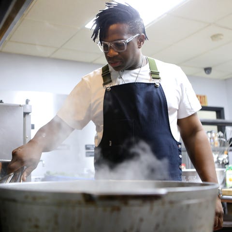 Chef Ameer Natson cooks buttermilk brine southern 