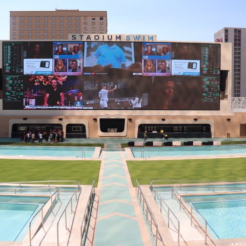 Stadium Swim – the giant pool at Circa Resort & Ca