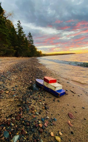 Lynn and Mike BeBeau found a little wooden boat on the shores of Lake Superior, 27 years after it was launched by teachers in Minnesota.
