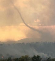 Lorri Provow of Masonville took this photo of a smokenado behind the Masonville Post Office on Oct. 17, 2020.